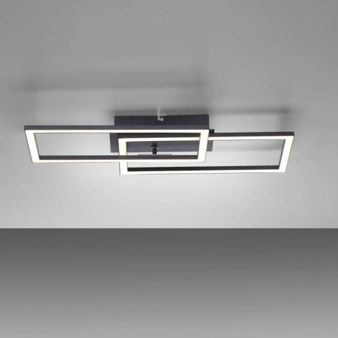 Paul Neuhaus Iven Plafondlamp 54x31cm - Zwart