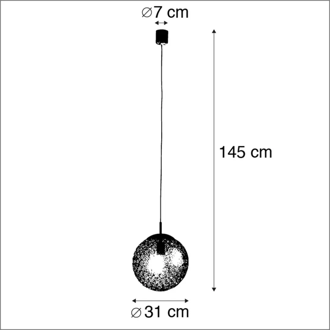 Paul Neuhaus Kreta Landelijke Hanglamp - Ø31cm - Roestbruin - afbeelding 6 van 6