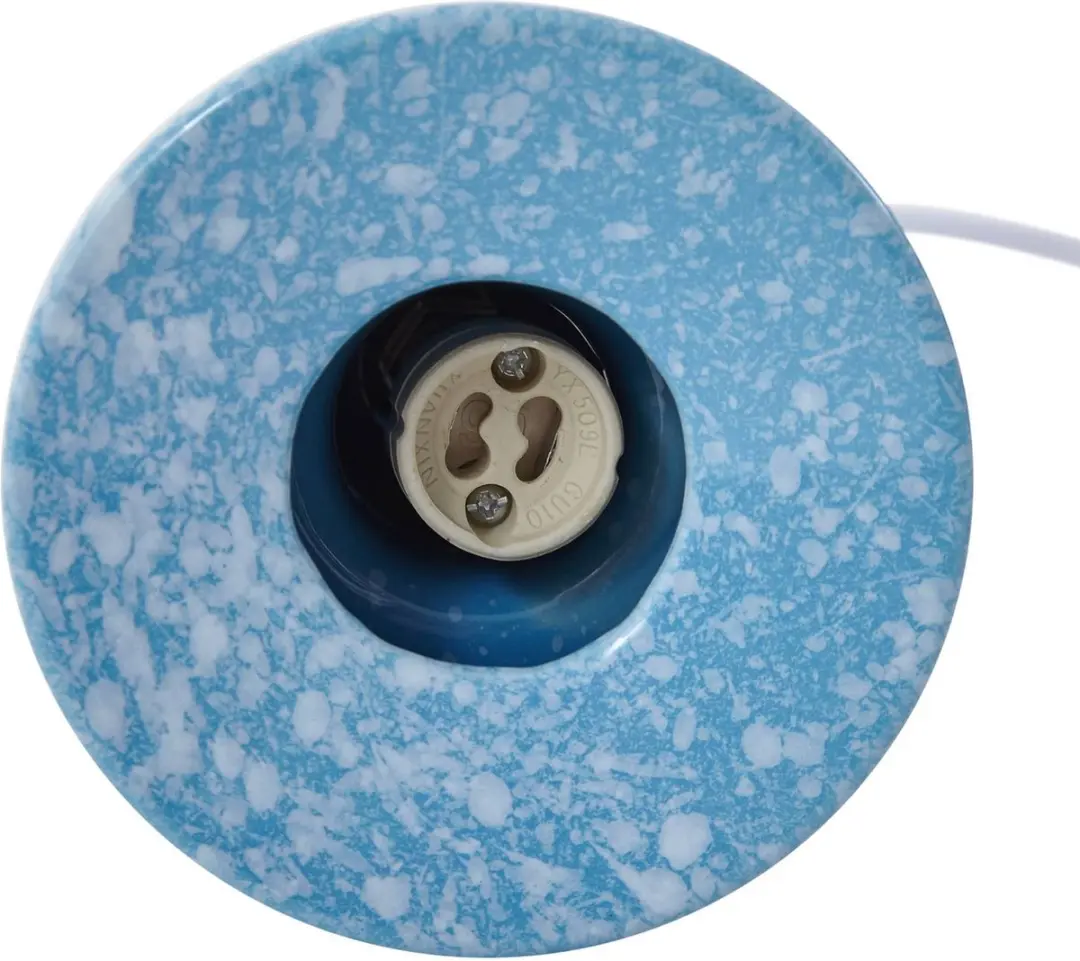 Lindby Hanglamp 3-Lichts Keramiek - GU10 - Wit/Blauw