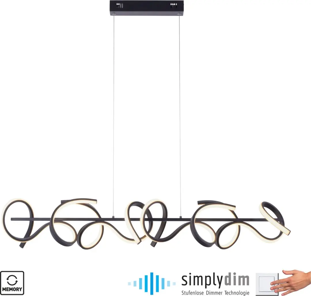 Paul Neuhaus Krisscross Design LED Hanglamp 4x