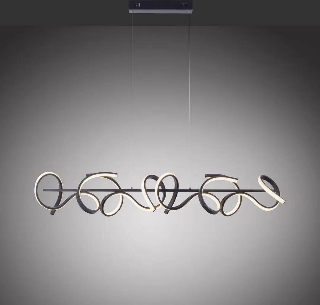 Paul Neuhaus Krisscross Design LED Hanglamp 4x - 99cm - Zwart