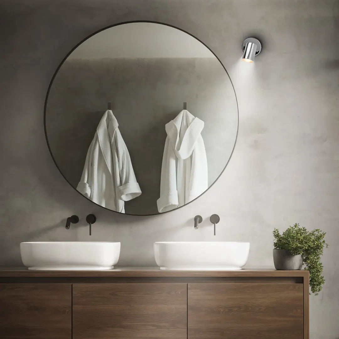 Briloner Nerida LED Wandlamp GU10 - Ø10cm - Zilver