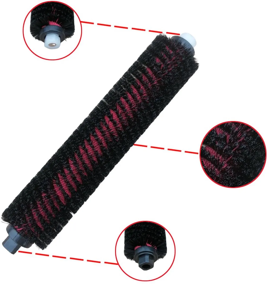 Roborock Reinigingsborstels 2 Stuks - Zwart/Rood