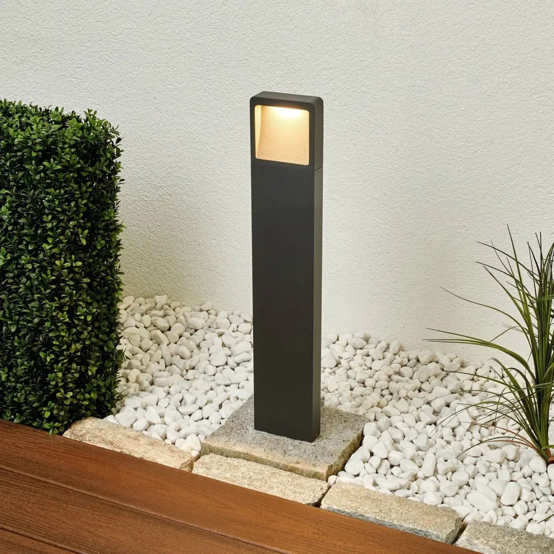 Lucande LED Buitenlamp 7W - 1 Licht - Grafietgrijs