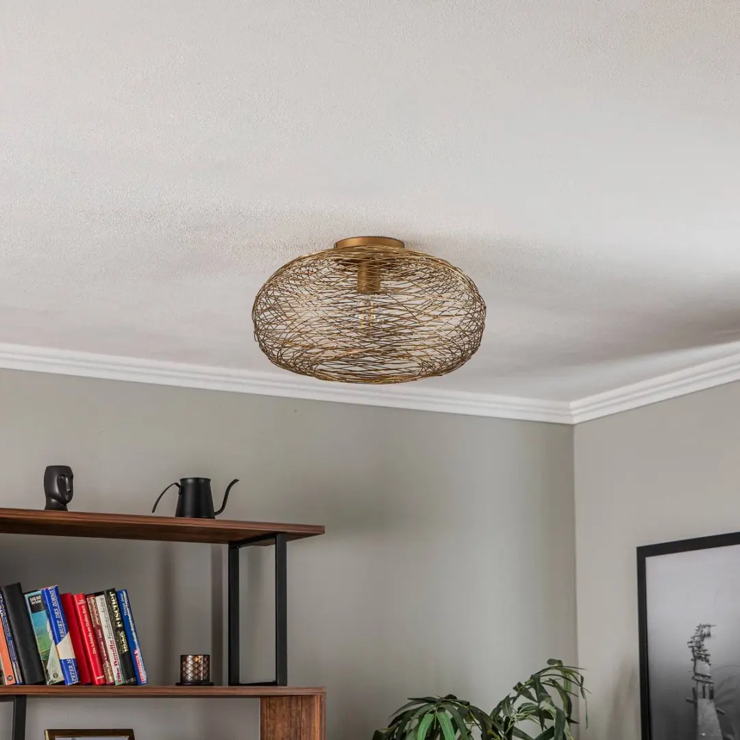 Lindby Plafondlamp 1 Licht 40cm - Goud