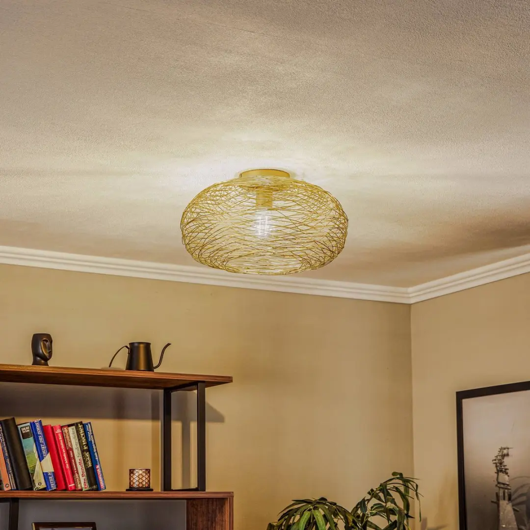 Lindby Plafondlamp 1 Licht 40cm - Goud