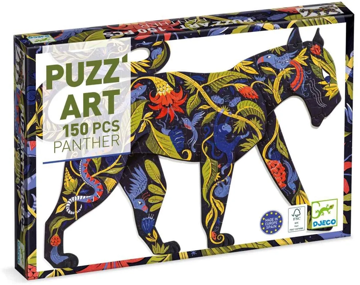 Djeco Black Panther Puzzel 150 Stuks