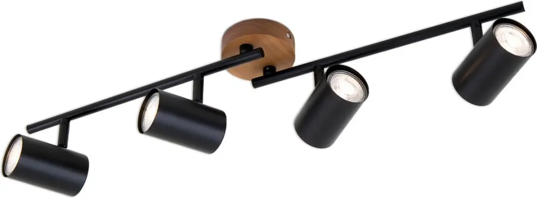 Briloner Wood & Style Plafondlamp 4x GU10