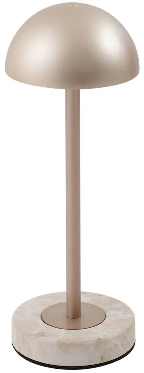 Lindby Terraslamp Metaal ABS - 1 Lichtpunt 10cm - Champagnegoud