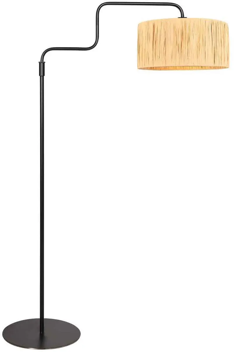 Steinhauer Bloeba 4171ZW Vloerlamp - Zwart - Ø40cm