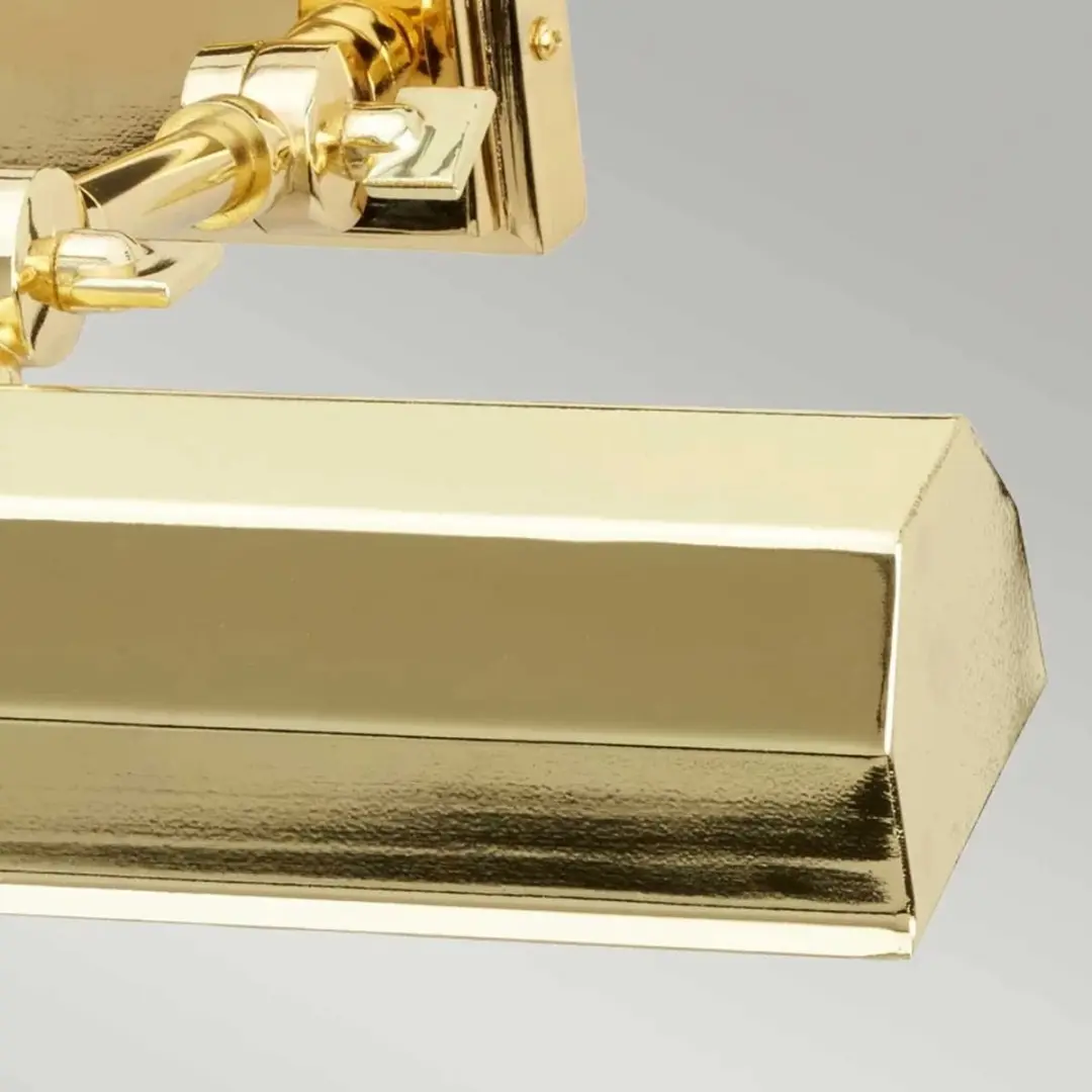 Elstead Lighting Chawton LED Schilderijverlichting - 2x E14 40W - Dimbaar - Polished Brass