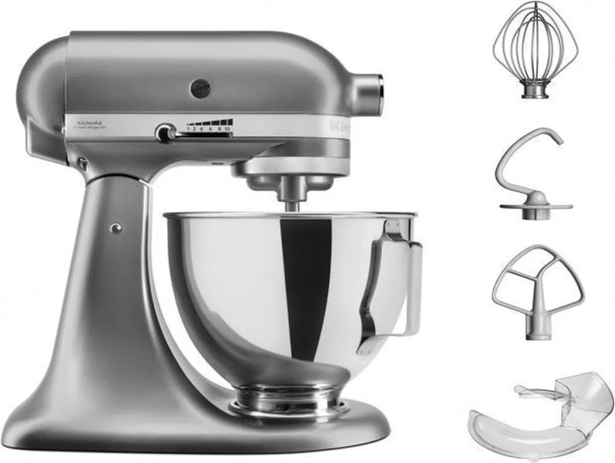 KitchenAid 5KSM95PSECU Keukenmachine - 4,3L - Zilver