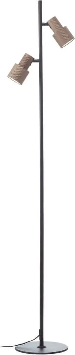 Brilliant Cadiz Vloerlamp LED 2xGU10 - Brons/Zwart