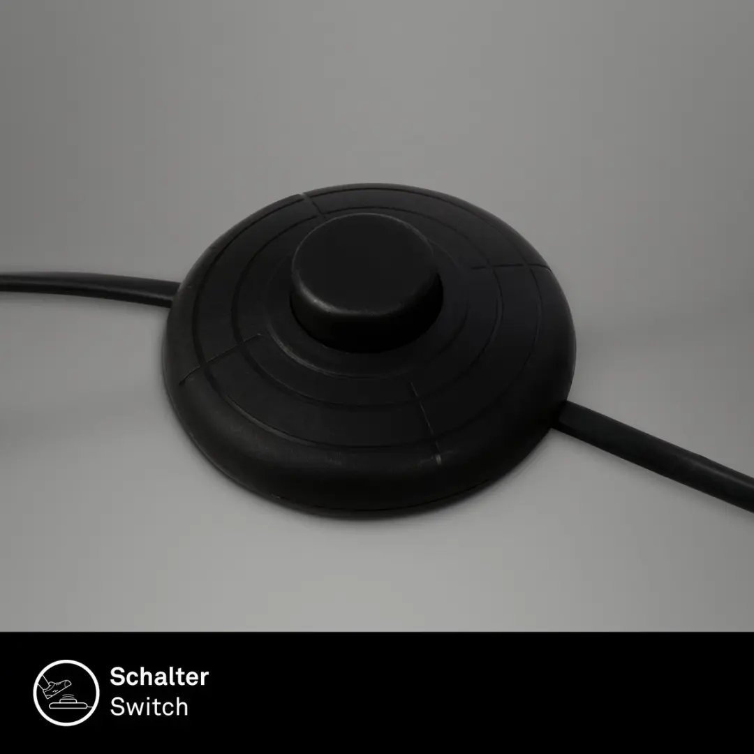 Briloner Skriva Vloerlamp - 8W - 127,5cm - Zwart