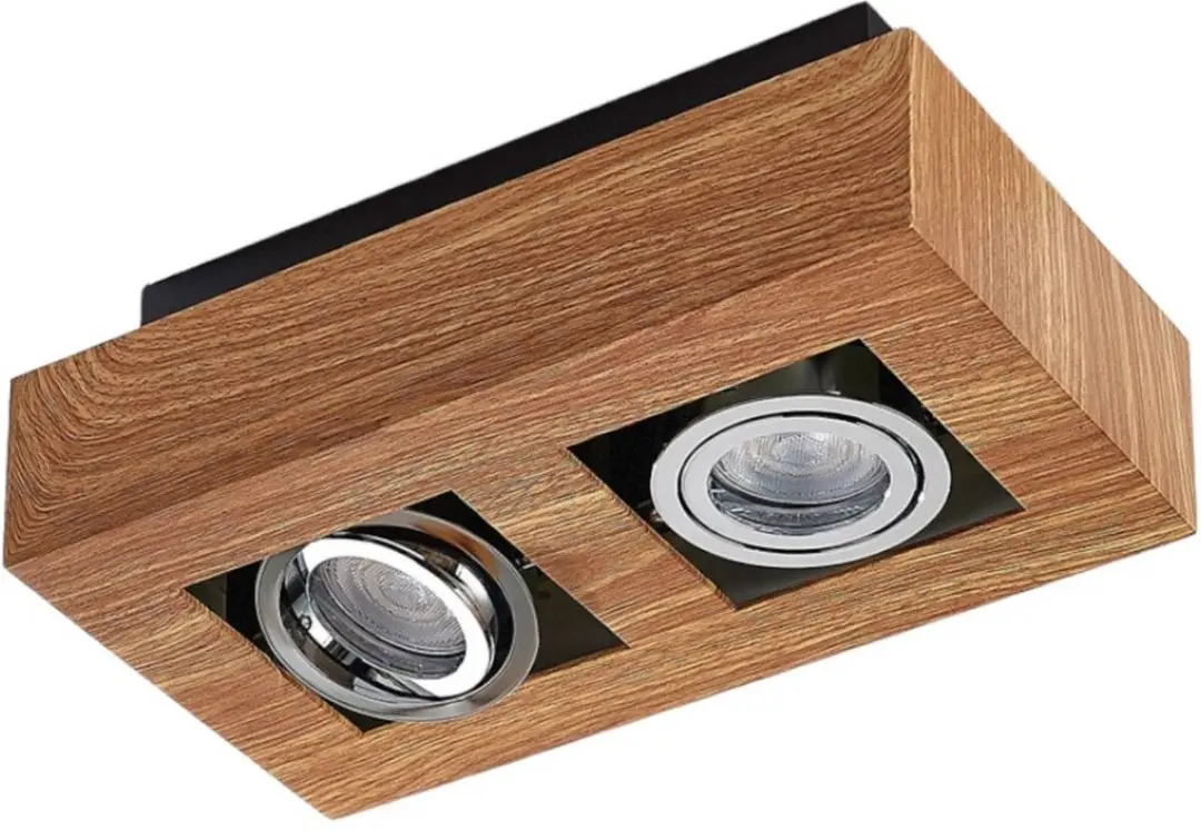 ARCCHIO Buitenspot Metaal 2 Lichtpunten GU10 - Licht Hout