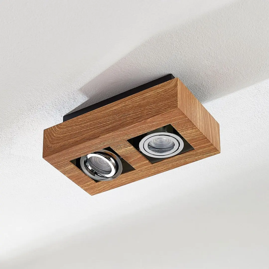 ARCCHIO Buitenspot Metaal 2 Lichtpunten GU10 - Licht Hout