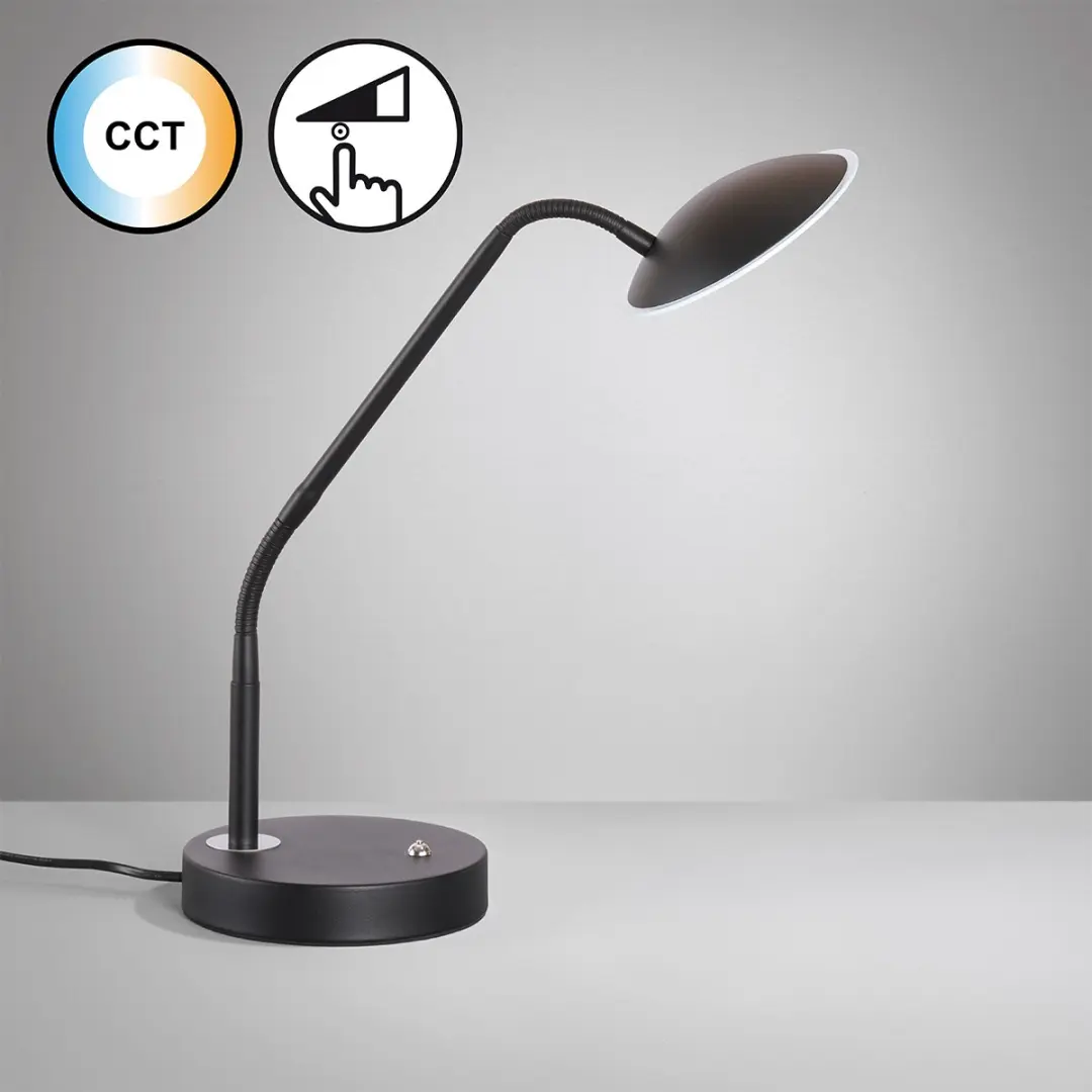 Fischer & Honsel Tallri LED Tafellamp 7,5W - Zwart