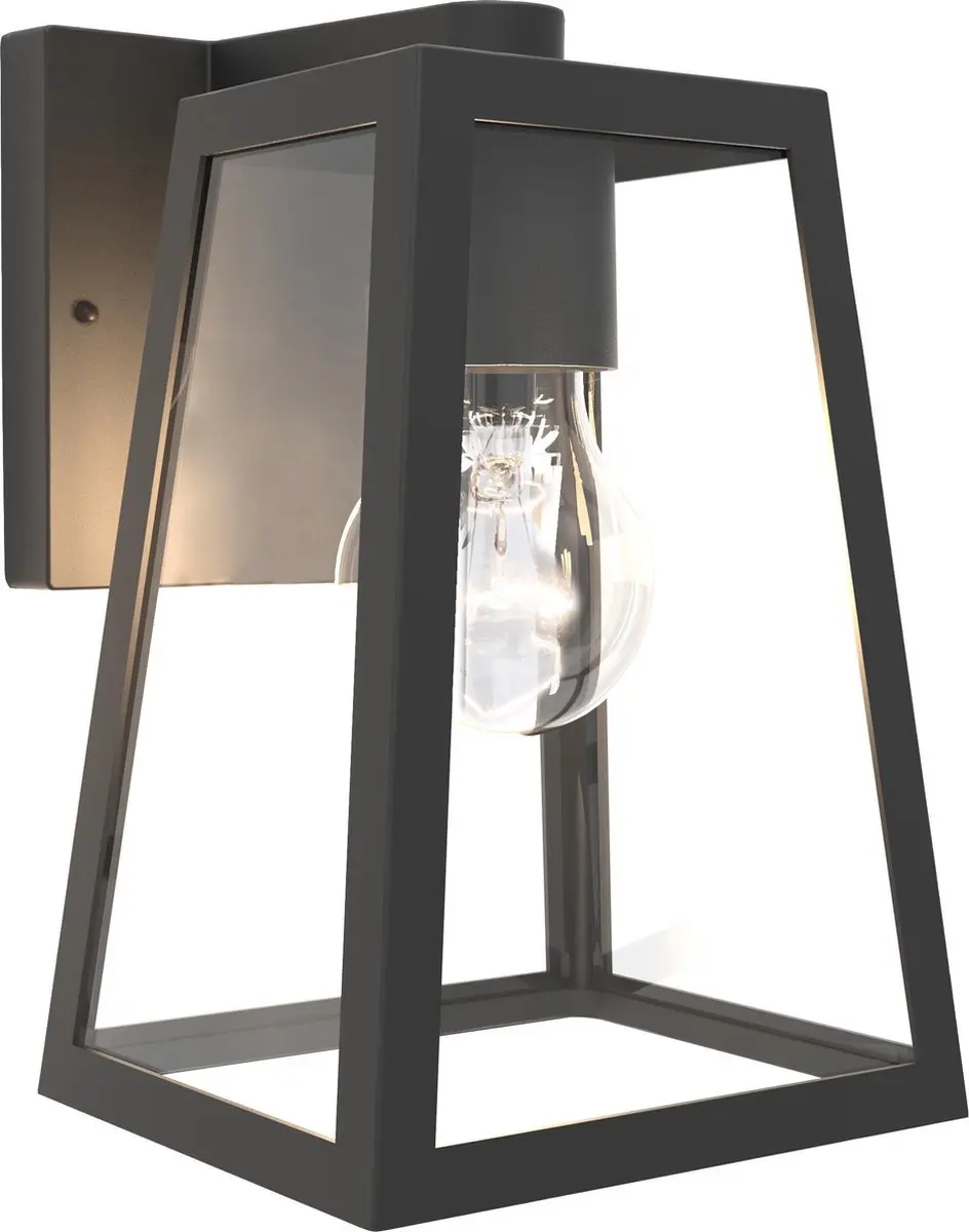 Lutec Fia Wandlamp E27 Mat Zwart