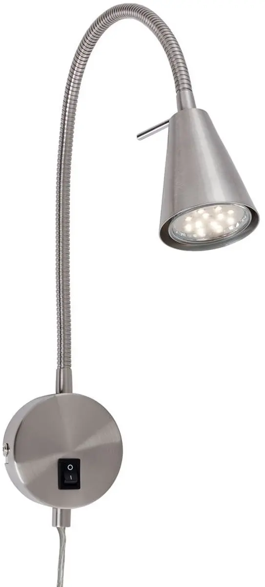 Briloner Tusa LED Wandlamp 4.7W - Mat nikkel