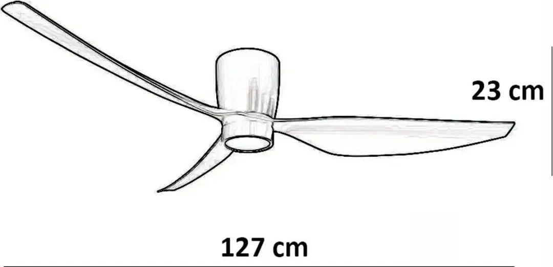 Freelight Arioso Plafondventilator Ø127cm - 3 Bladen - Wit