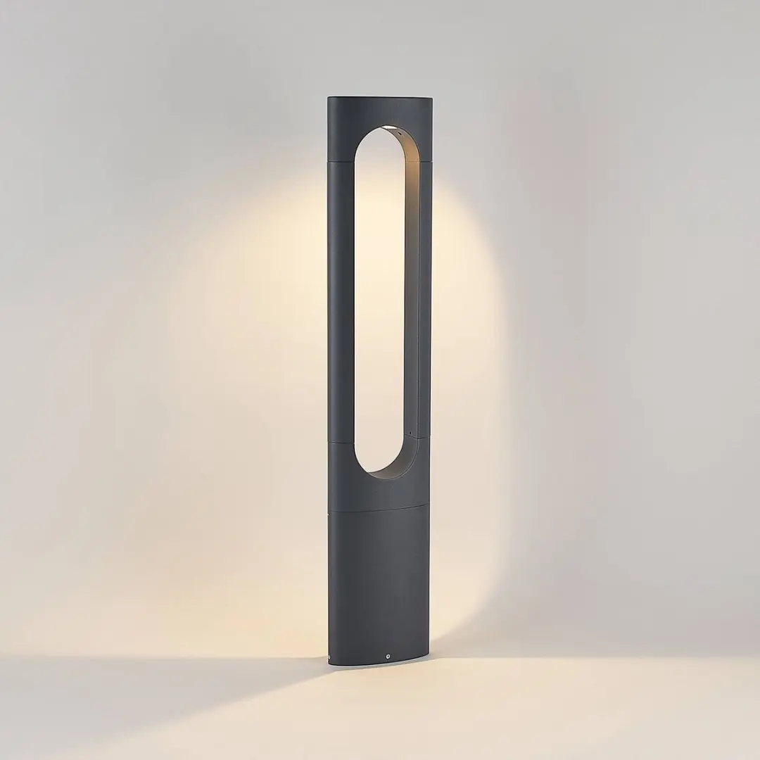 Lucande LED Buitenlamp 12W - 1 Licht - Donkergrijs