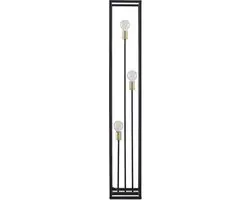 Lindby Vloerlamp 3-lichts - Zwart mat - 153 cm