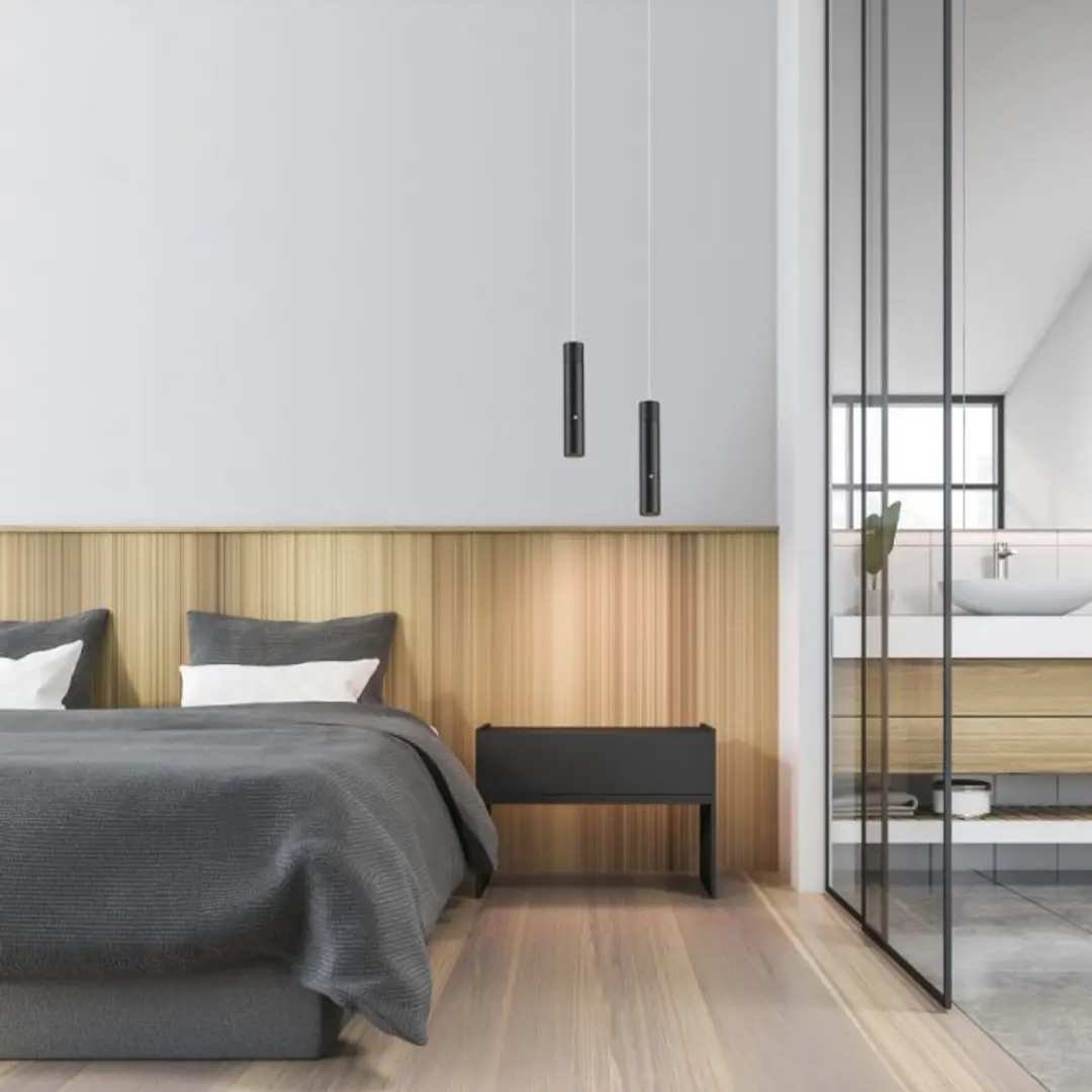 Just Light Oplaadbare Hanglamp Attach Zwart - USB-C - Ø4cm