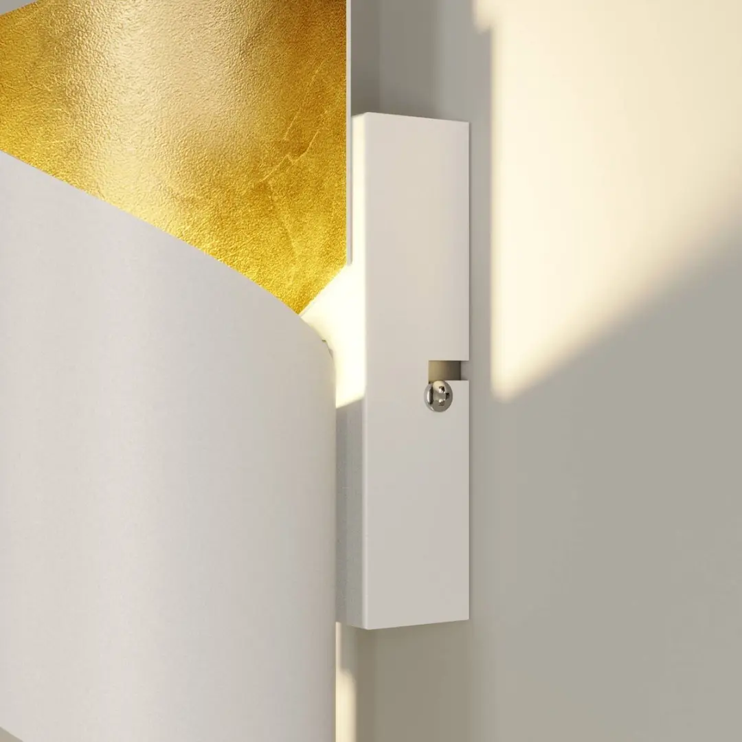 Lindby Wandlamp Desirio+ Metaal - 1 Lichtpunt - G9 - Wit/Goud