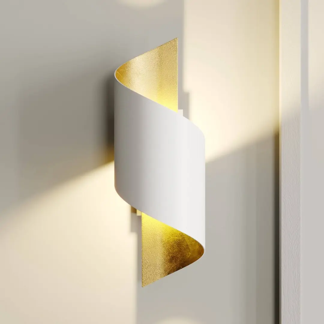 Lindby Wandlamp Desirio+ Metaal - 1 Lichtpunt - G9 - Wit/Goud
