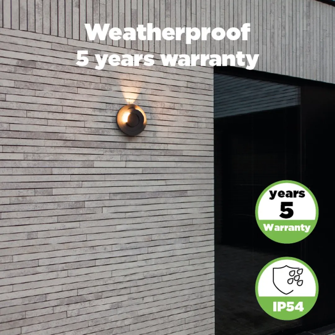 Lutec Moov LED Wandlamp 550Lm - 3 Lichtpunten - Donkergrijs - afbeelding 6 van 6