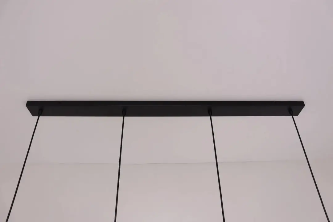 Freelight Hanglamp 4-lichts Glas Smoke naar Helder 125cm - Zwart