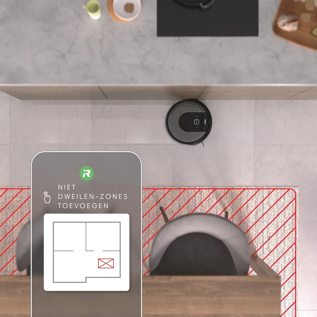 iRobot Roomba Combo i8178 Robotstofzuiger met Dweilfunctie - Donkergrijs