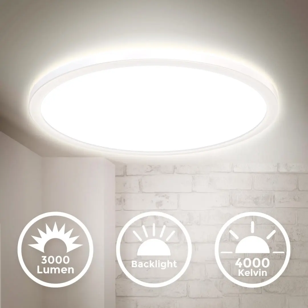 Briloner LED Paneel Plafondlamp Ø42cm 22W - 4.000K