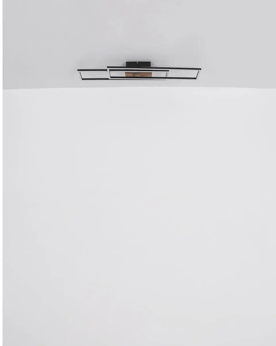 Globo Dakari Plafondlamp 30cm - 1 Lichtpunt - Zwart