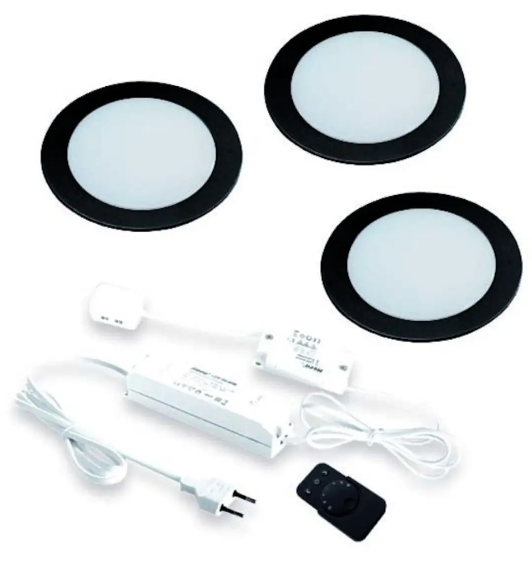 Hera FR-68 Led Inbouwset 3 Spots 24V 15W