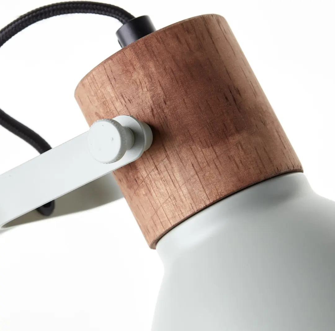 Brilliant Erena Tafellamp 52cm - Lichtgroen Metaal/Hout - 1x E27 - afbeelding 6 van 6
