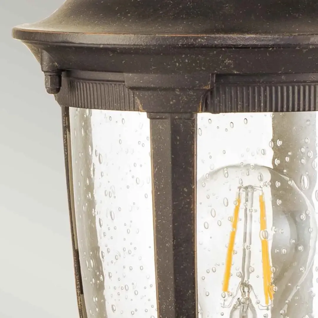Elstead Mini LED Tuin Pilaar Cleveland E27 60W - IP44 Weathered Bronze