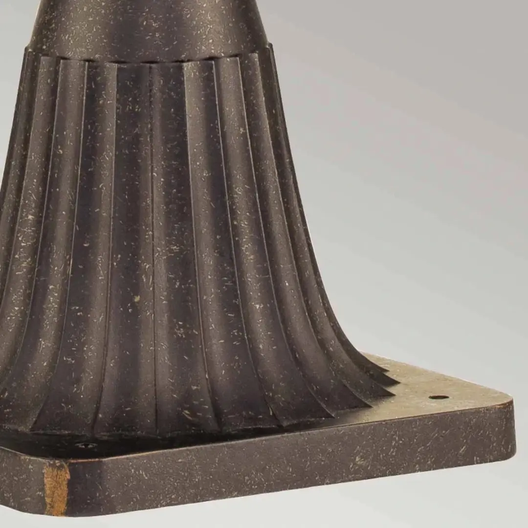 Elstead Mini LED Tuin Pilaar Cleveland E27 60W - IP44 Weathered Bronze