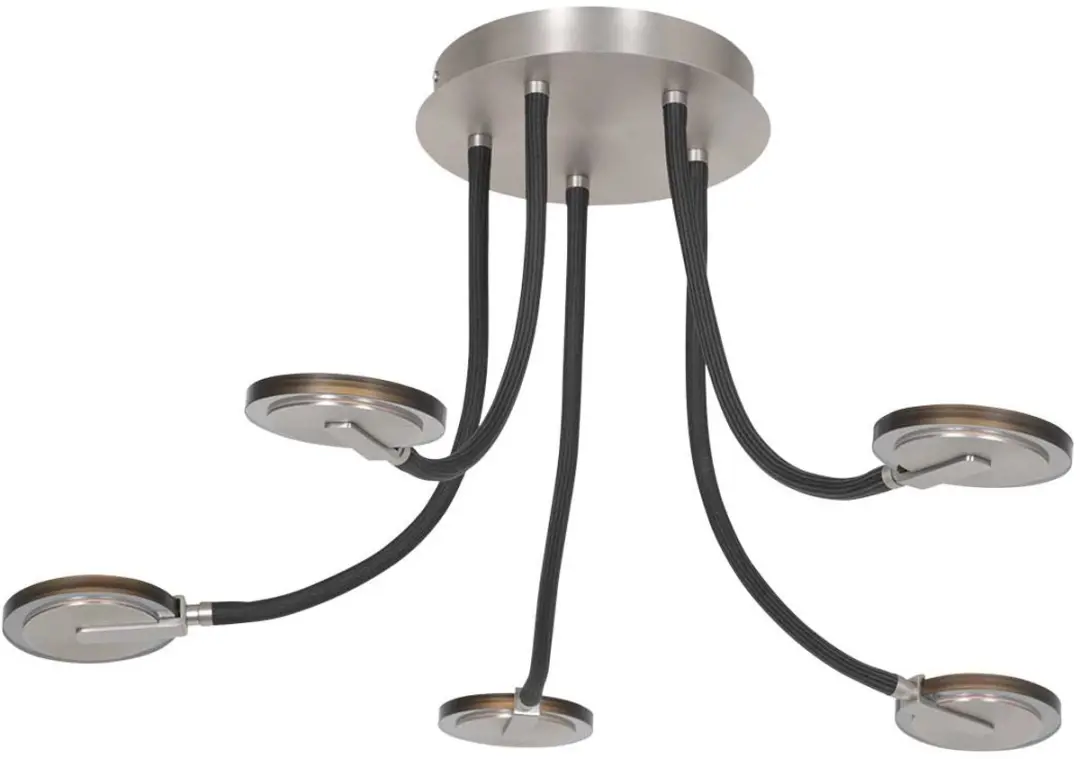 Steinhauer Turound Plafondlamp Ø92cm - 5 Lichtpunten - Staal