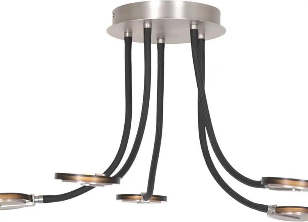 Steinhauer Turound Plafondlamp Ø92cm - 5 Lichtpunten - Staal