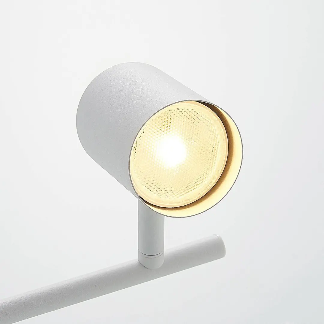 Lindby Buitenspot 3-lichts GU10 - 16.1cm - Staal - Wit mat