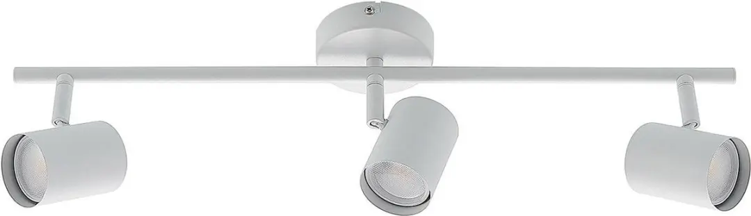Lindby Buitenspot 3-lichts GU10 - 16.1cm - Staal - Wit mat
