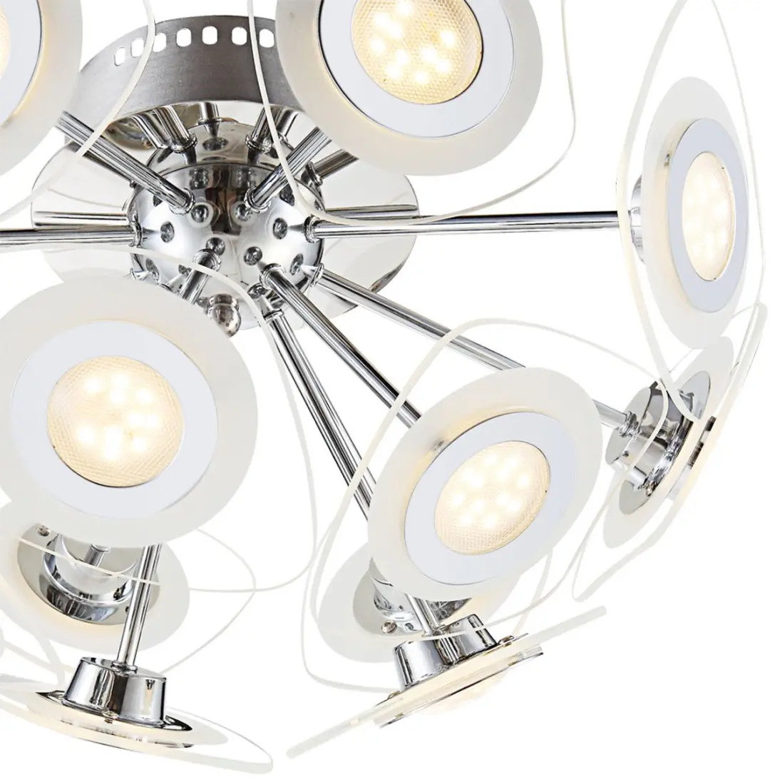 Globo Design 31,2W LED Plafondlamp 40710-13D - Chroom