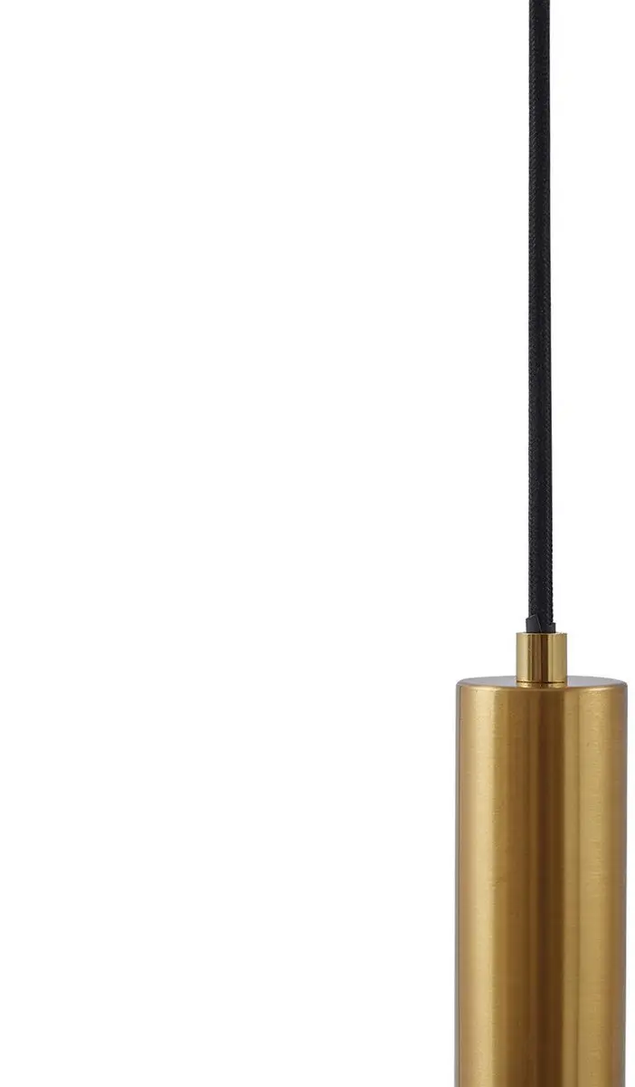 Lindby Hildur Hanglamp 5xE27 - 22cm - Rookgrijs/Messing