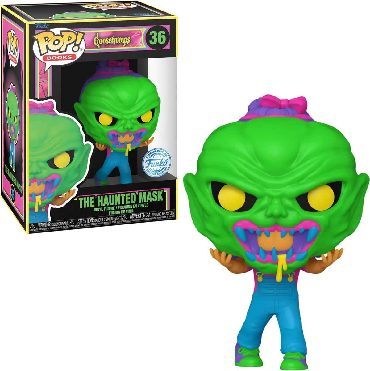 Funko POP! Books Goosebumps The Haunted Mask Blacklight Exclusief
