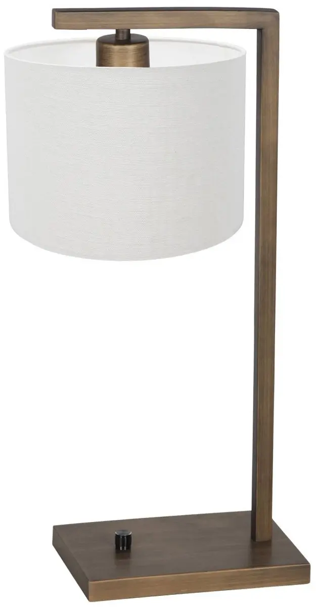 Steinhauer Stang 4902BR Bronzen Tafellamp - 51cm - E27 - Warm wit