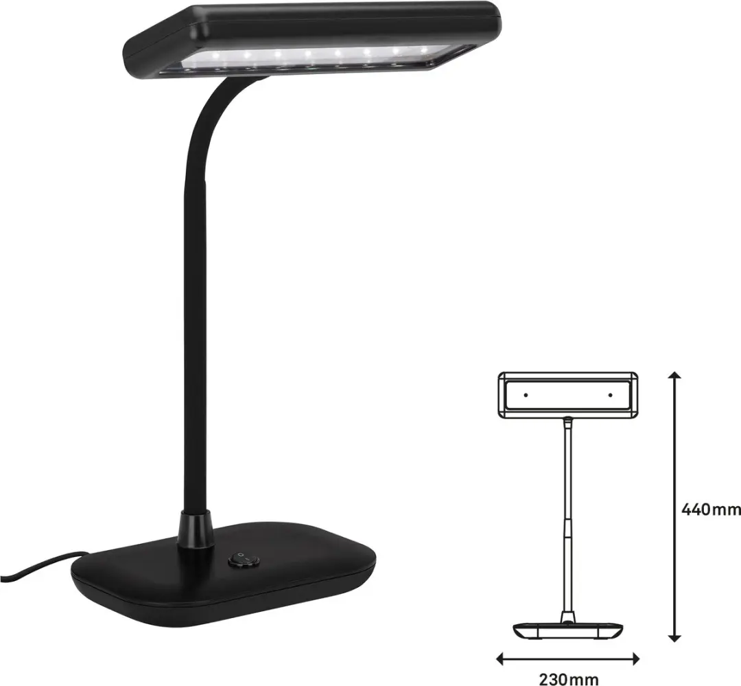 Briloner Daylight LED Bureaulamp 7,5W - Zwart
