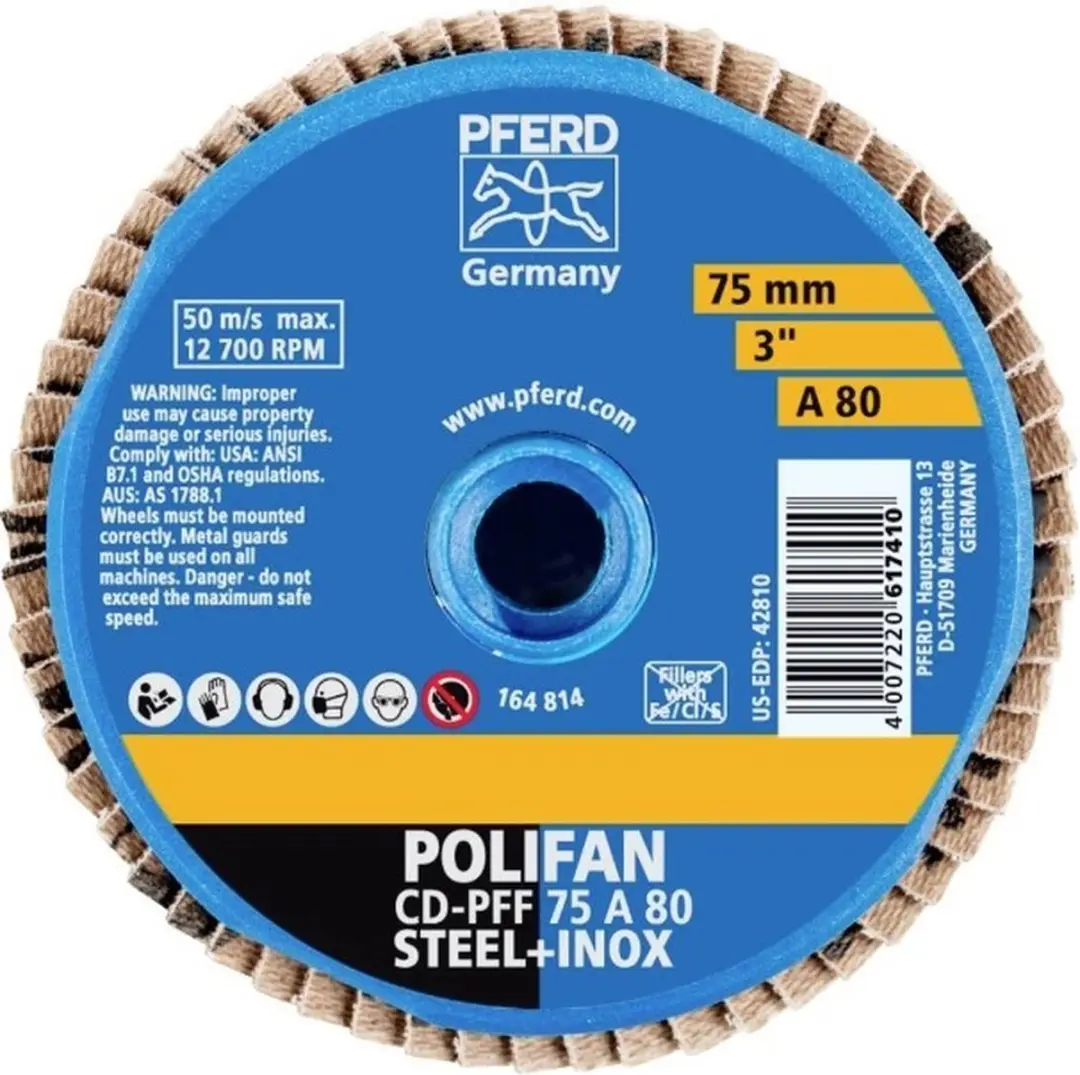 Pferd COMBIDISC Mini-POLIFAN CD Ø75mm Korund Schijf