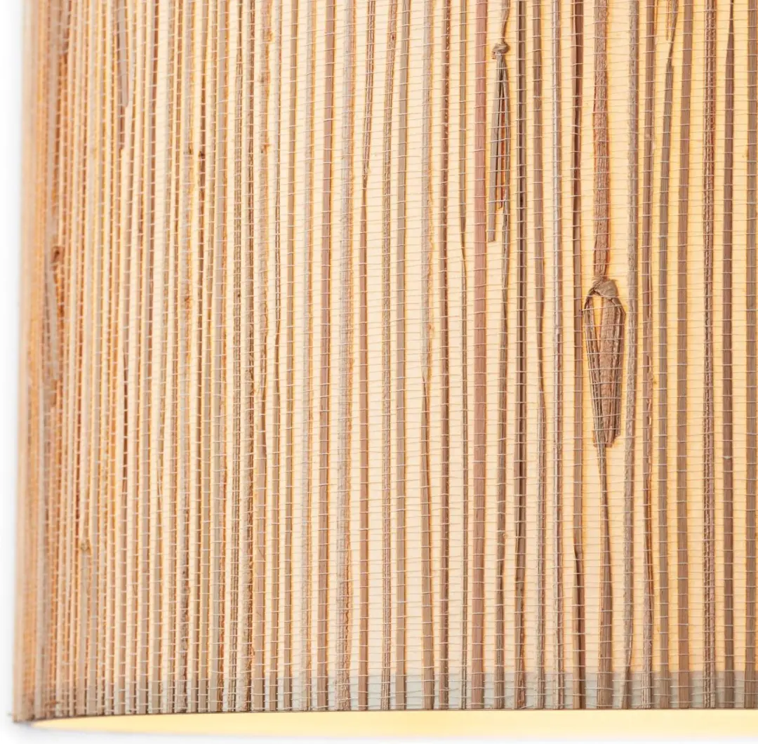 Brilliant Wimea Hanglamp E27 - Zwart/Nature - Ø35cm