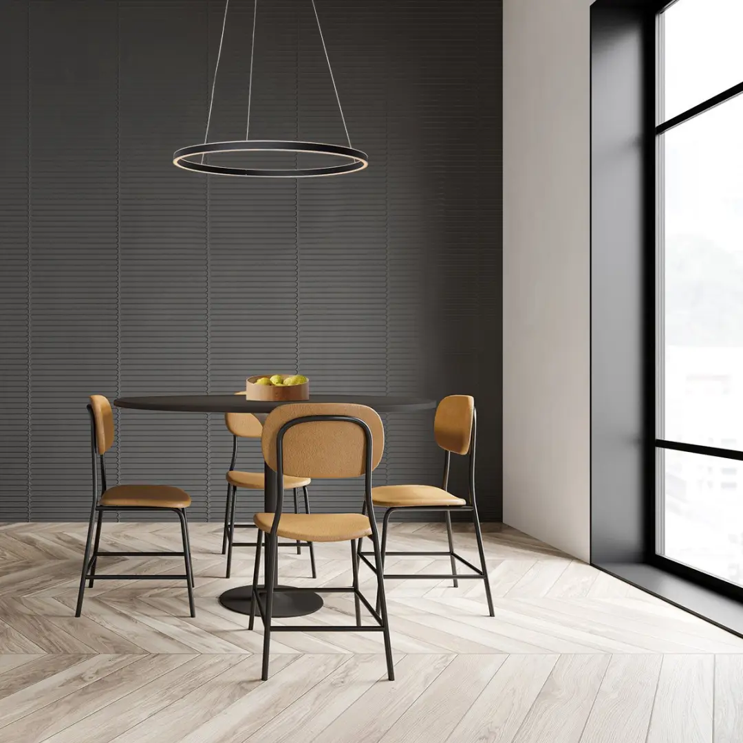 Steinhauer Hanglamp Ringlux 3502ZW - Zwart 60cm